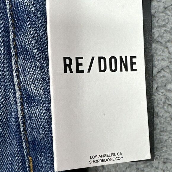 RE/DONE Jeans Sz 29 70S High Waist Skinny Boot‎ Button Fly Zipped Cuffs NWT $295 - Picture 5 of 15